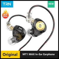TRN MT1 MAX In-Ear Earphone Dual Magnet Dynamic Driver Wired  with Tuning Switch Cancelling HIFI Earbuds Bass Headset MT4 MT3