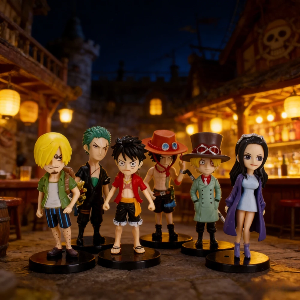 

6pcs/set Anime One Piece Action Figure PVC Luffy New Action Collectible Model Decorations Doll Children Toys For Christmas Gift