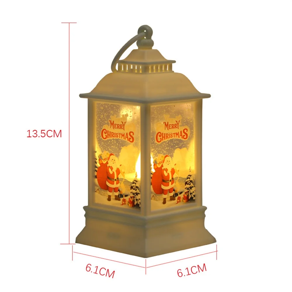 Christmas Lantern Light Santa Night Lights Winter Lighting Christmas Decor 2024 Navidad Christmas Tree Ornaments New Year Gifts