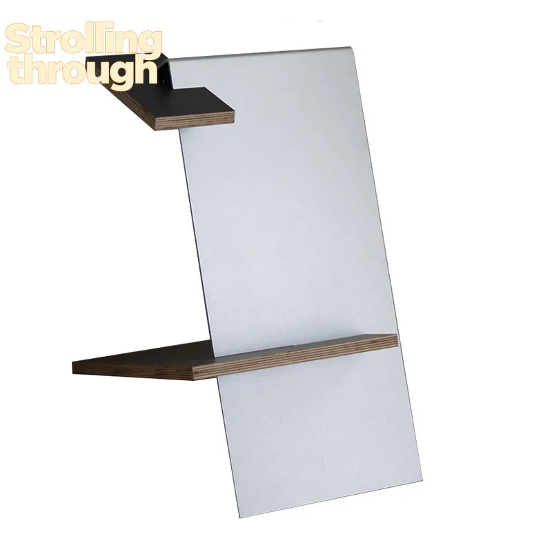 

Living room Internet celebrities ins simple magazine rack Nordic modern bookshelf aluminum combination edge few creative