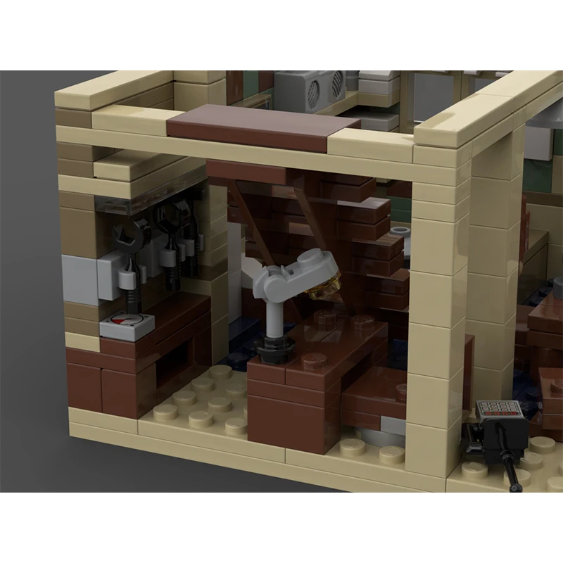 Strano modello di film MOC Mattoni da costruzione Sala di chat sotterranea Tecnologia modulare Regali Vacanza Assemblare Giocattoli per bambini Vestito