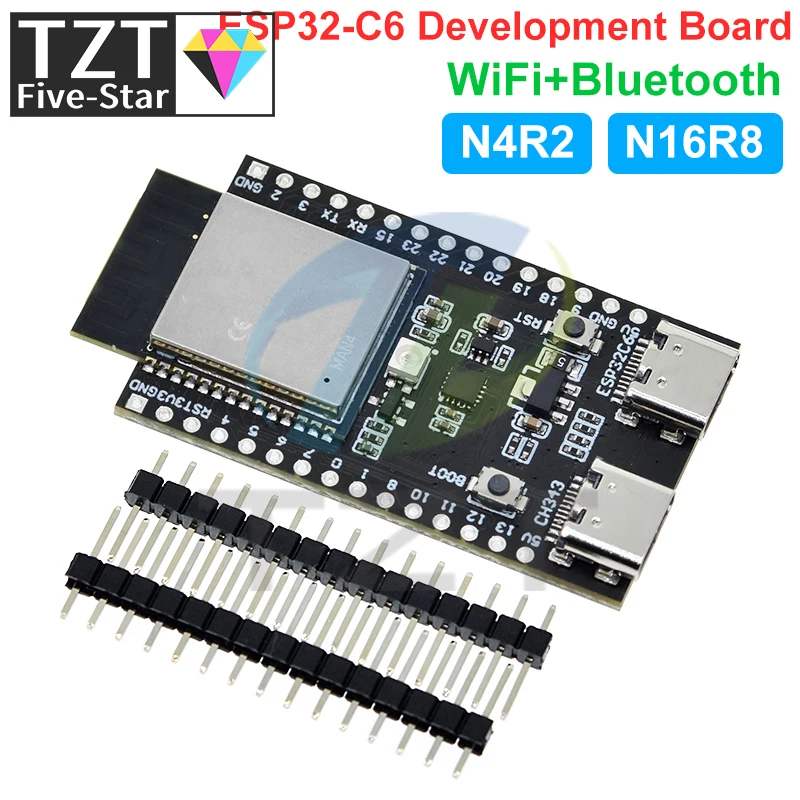 ESP32 / ESP32-C6 WiFi + Bluetooth Internet Of Things Dual Type-C scheda di sviluppo Core Board ESP32-C6-DevKit C N4R2 per Arduino