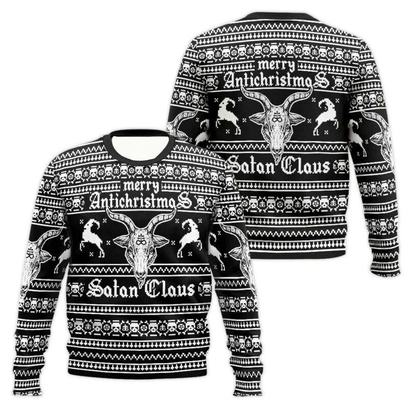 حائل سانتا كلوز الشيطان سانتا كلوز القبيح متعة عيد الميلاد الجدة هوديس الرجال والنساء حفلة عيد الميلاد زي لعب الأدوار