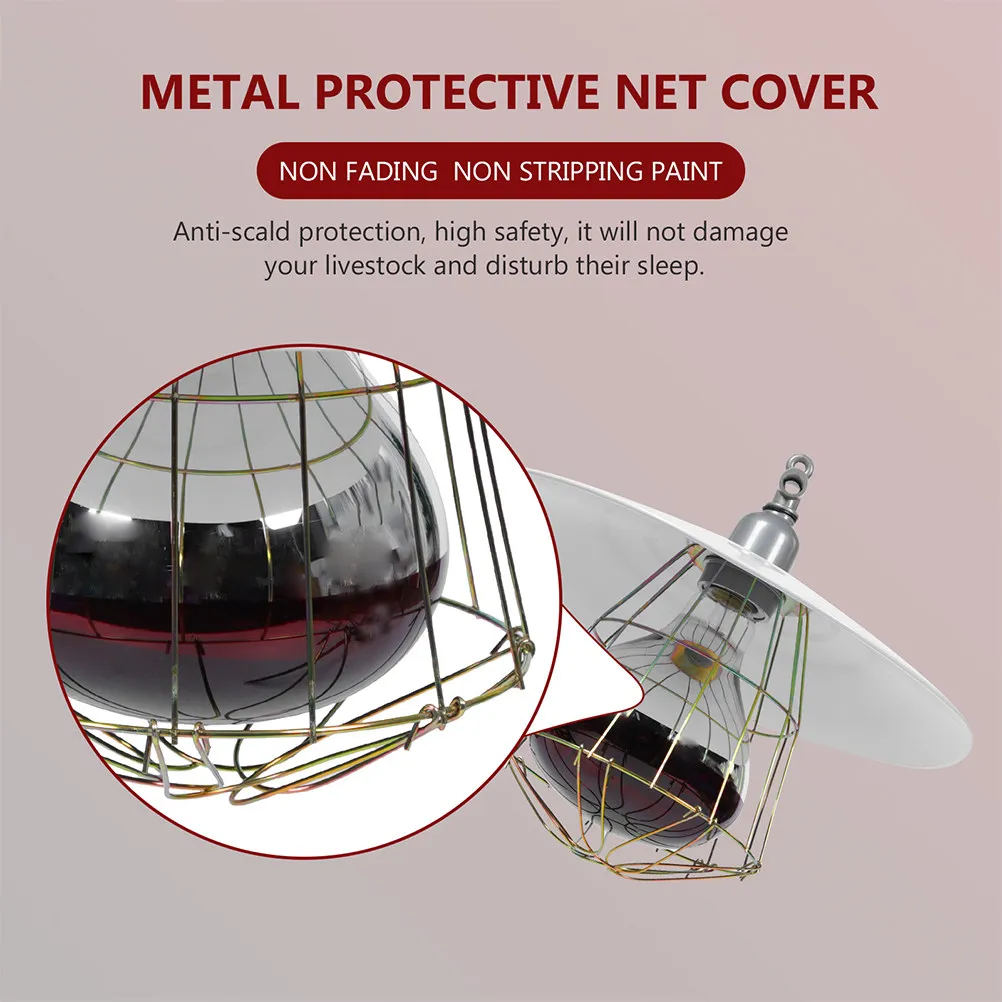 Livestock Heating Lamp for Chickens Pigs – Safe Anti-Scald High-Temp Resistant Warmth Preservation Light