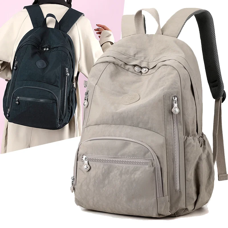 High-capacity Women's Travel Backpack Multi-Pocket Waterproof College School Bag Transparent Bag Laptop Backpack Bag for Women