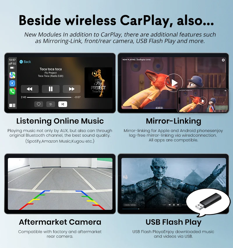 2025 واجهة JoyeAuto اللاسلكية Apple CarPlay لمرسيدس 2015-2018 NTG5.0 اللاسلكية أندرويد السيارات مرآة لينك صندوق AirPlay #6