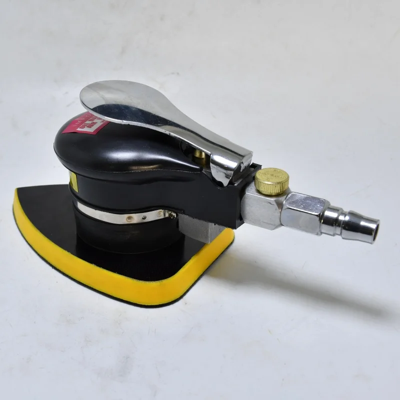 Pneumatic triangle sandpaper machine beating sander Pneumatic eccentric 3mm sheet metal polishing tool size 90*140mm