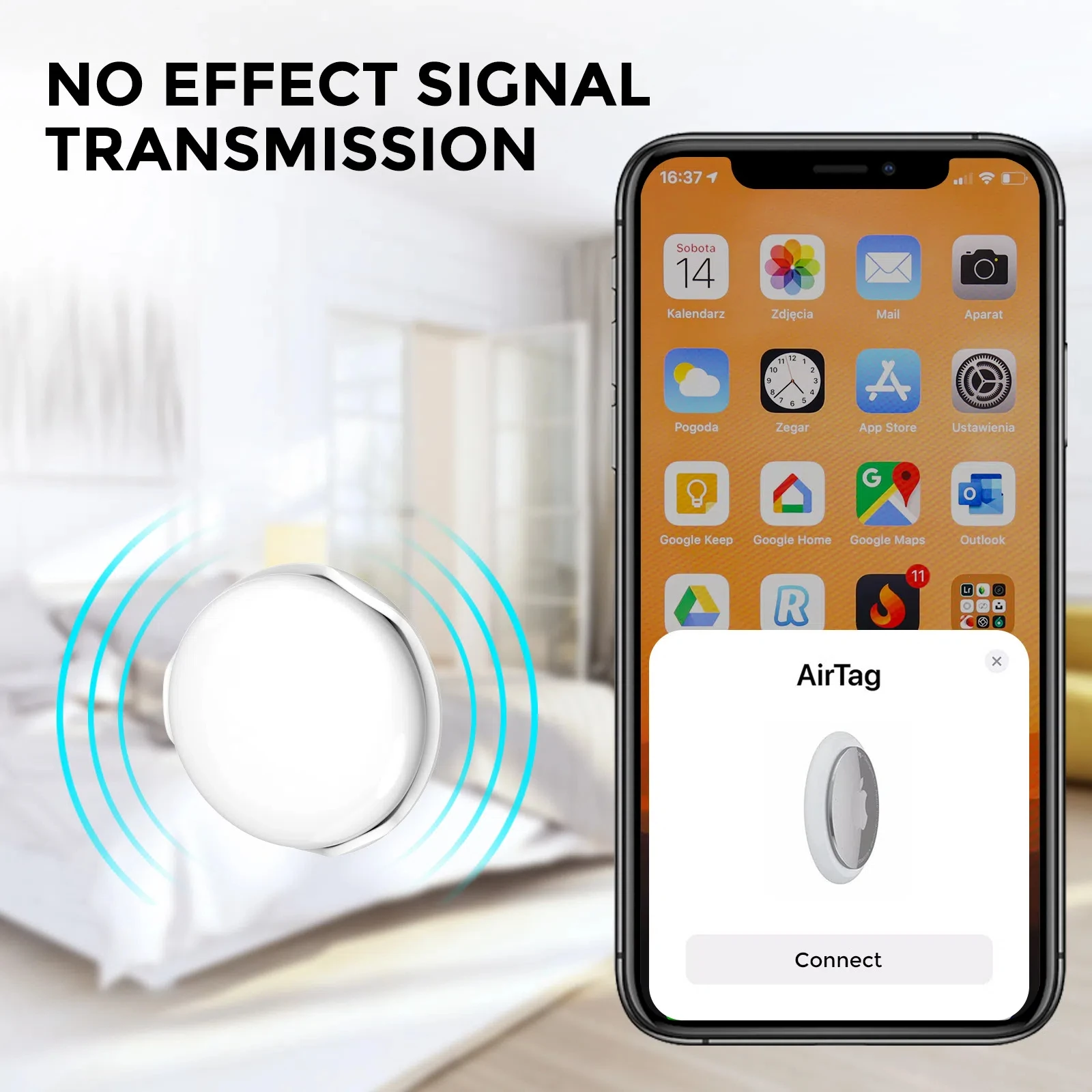 For AirTag ABS Hard Shell Protective Shell Clip Fixed Anti-loss Tracker Plastic Protective Shell