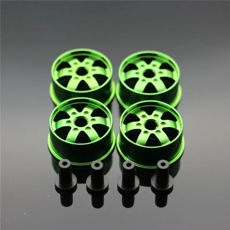

Middle Diameter Lightweight Wheels Self-made Parts For Tamiya MINI 4WD Colored Wheel w/Aluminum Disc L004 1Set /lot