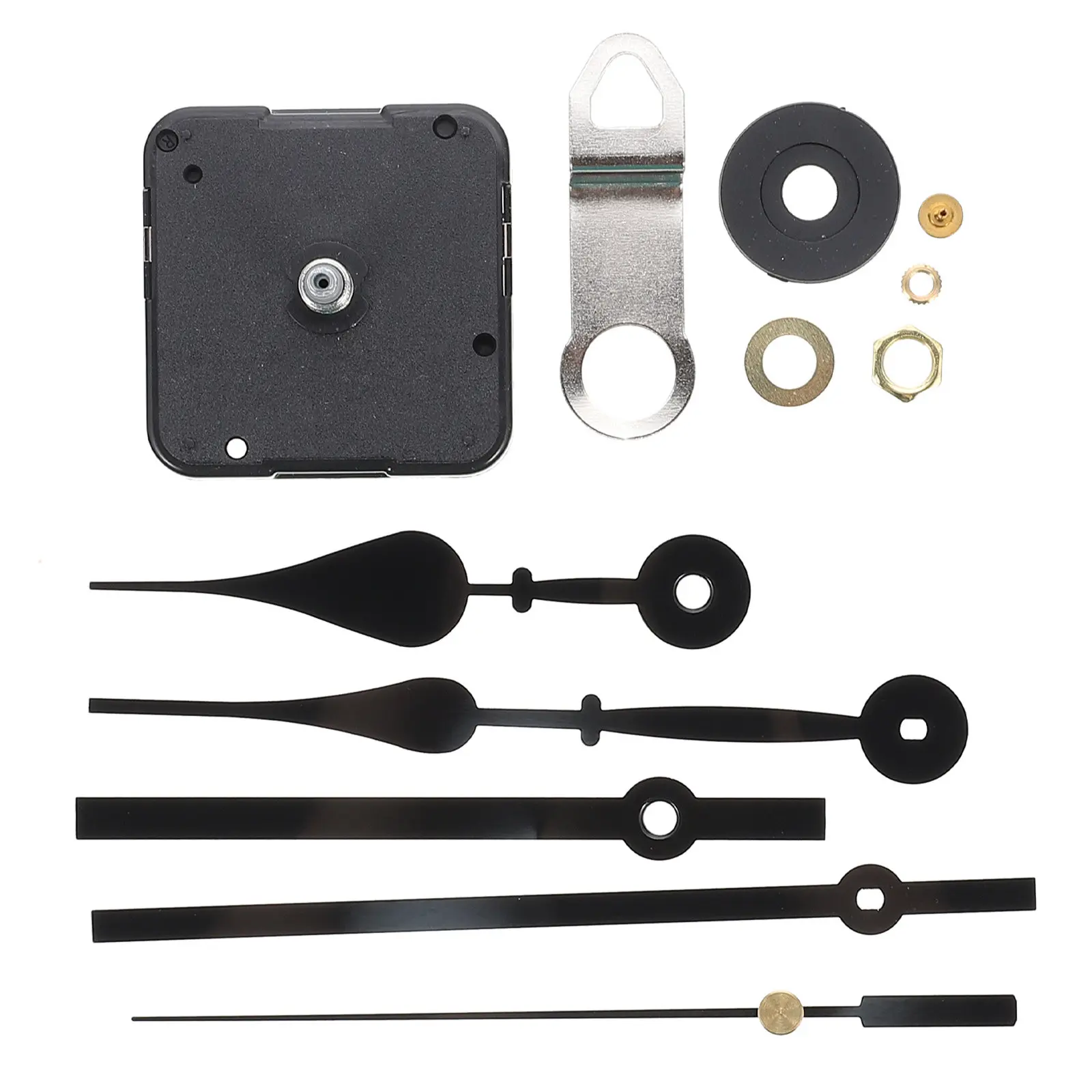 Silent Wall Clock Movement Kit with Hands – DIY Clock Mechanism for Home Decor, Craft & Repair