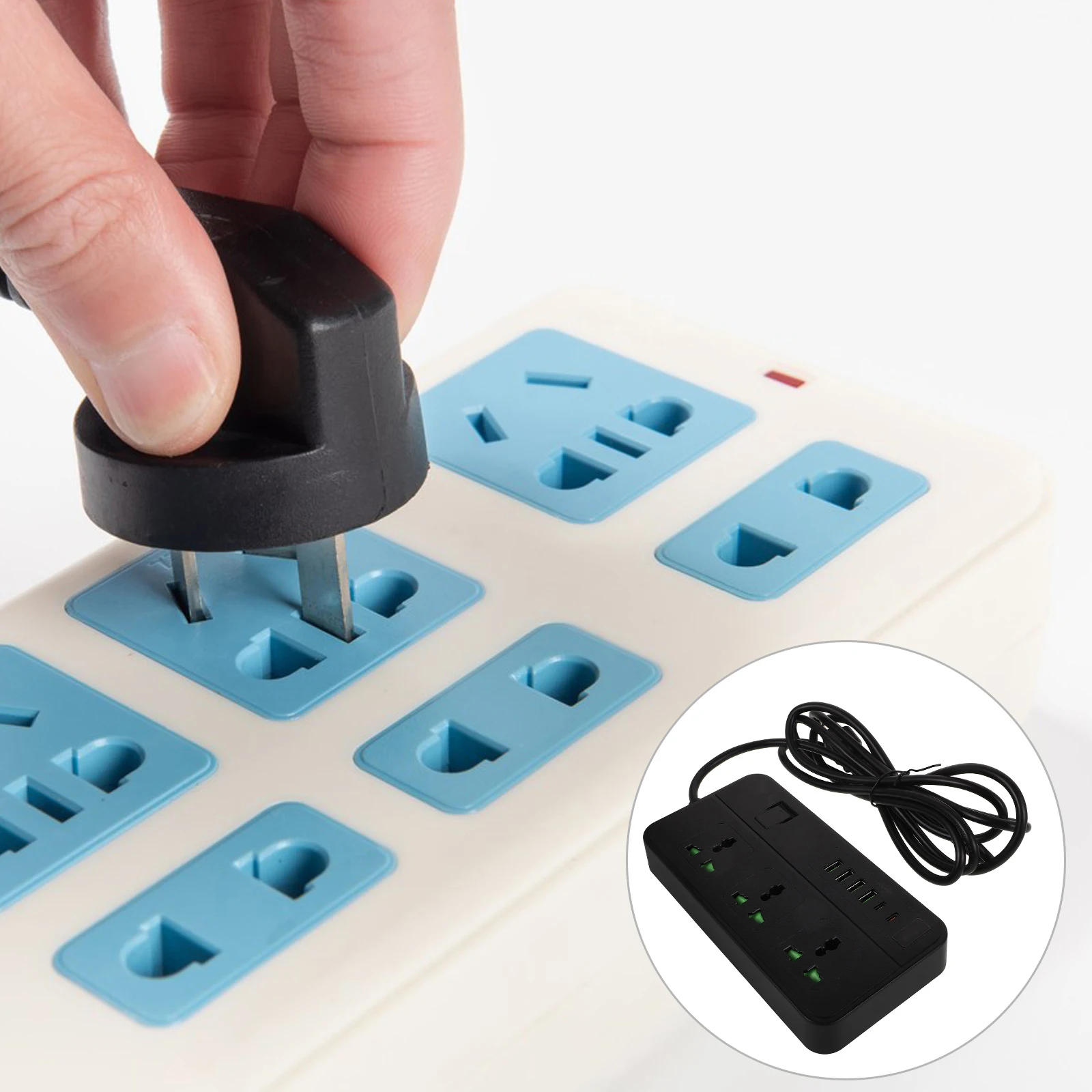 

Fast Charging Power Strip Usb Type C Multi Outlet Converter 3 Outlets Plug Strip Usb Ports Overload Protection Extension Cord