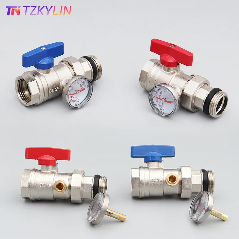 

Одна пара 1" NPT / 1" G подачи и обратные запорные шаровые краны, используемые в коллекторе