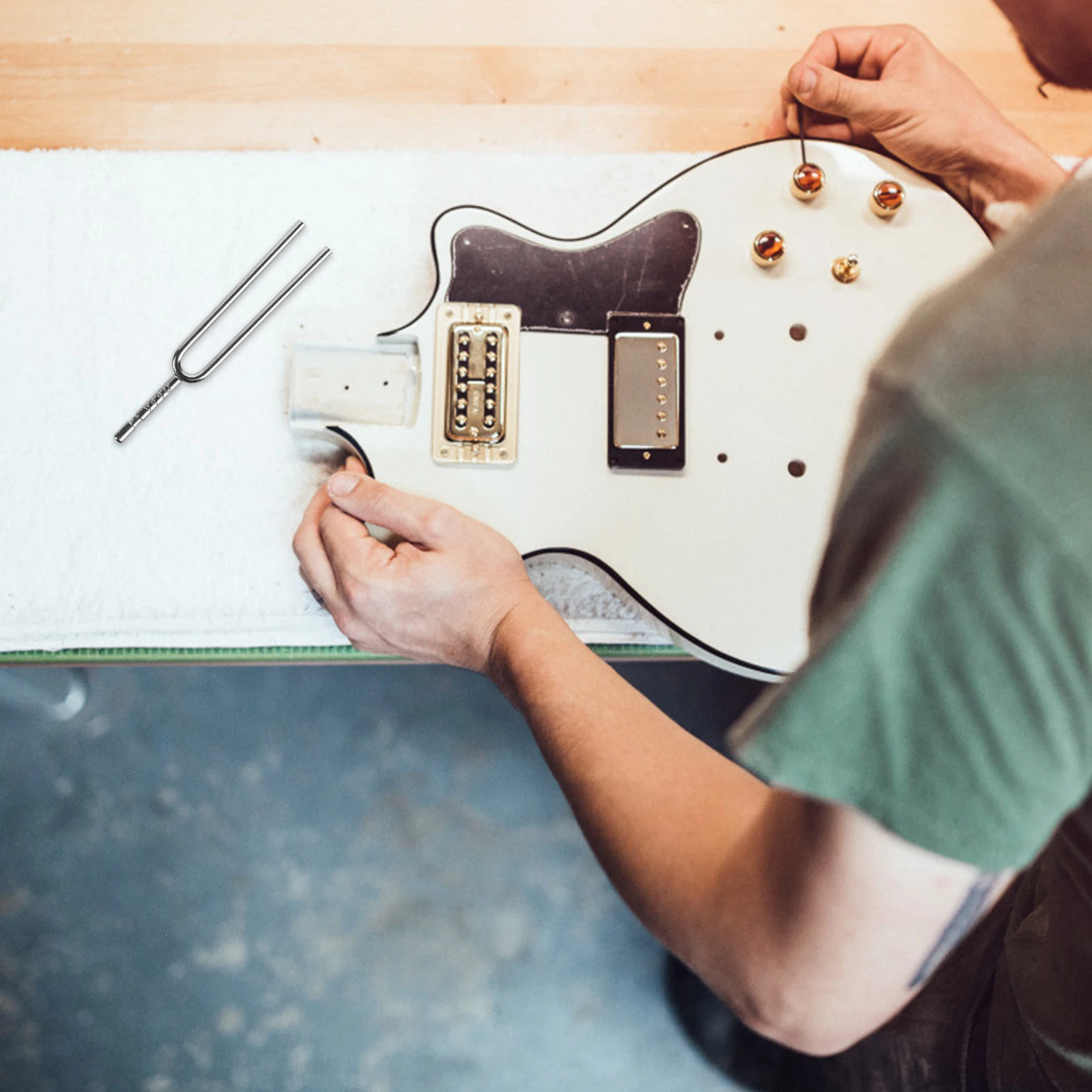 

A Tuning Fork Tuner Violin Body Tuners Forks Number Instrument Guitar Metal Music Musical Instruments Tools