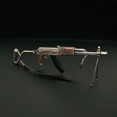 20cm Foldable AK47 Model fake Gun Detachable Full Metal Alloy AKM Rifle Replica, Realistic Prop for Display Gift or Collection