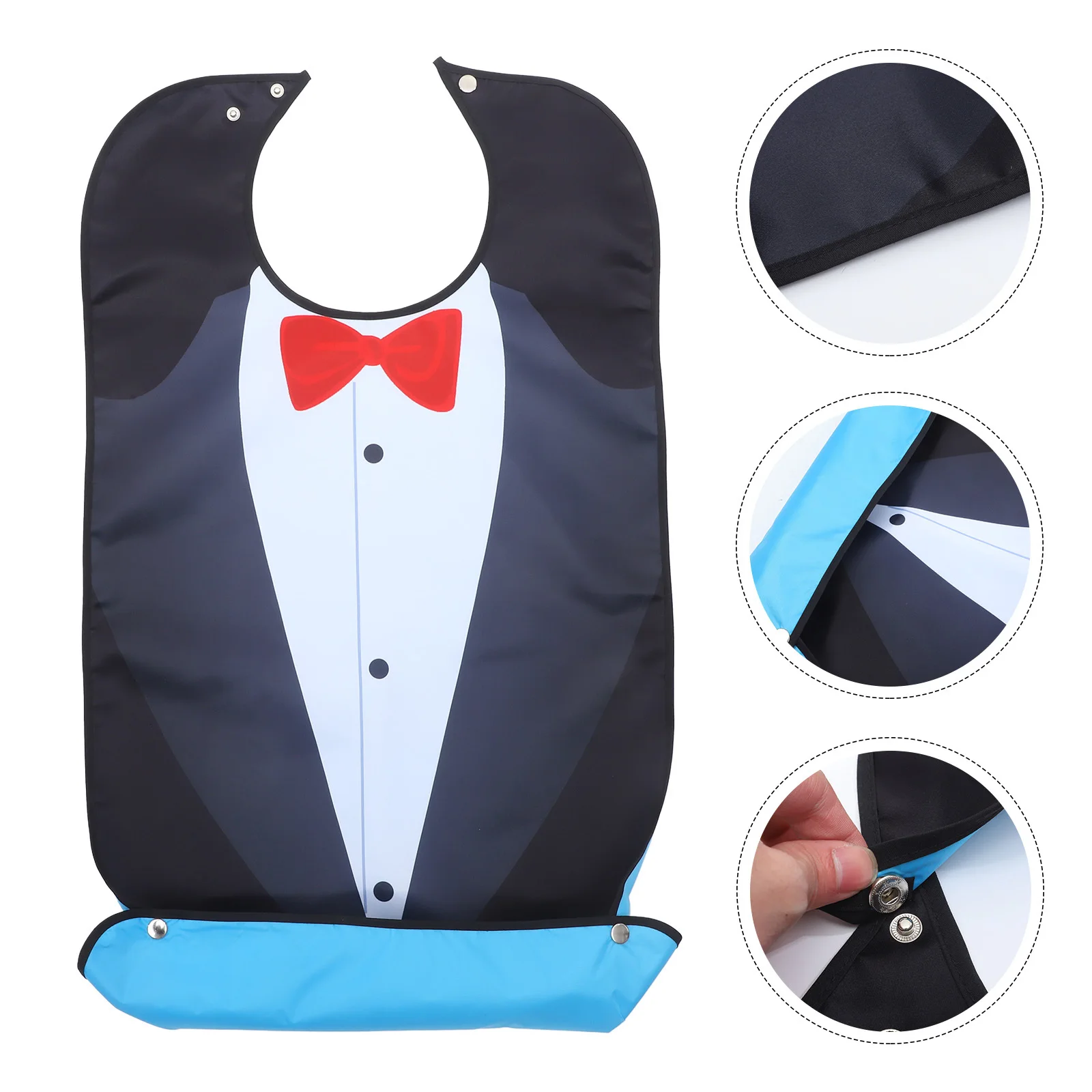 

Elderly Eating Bib Adjustable Reusable Adult Bib for Men Women Washable Oil Proof Feeding Apron for Seniors Dementia Patients