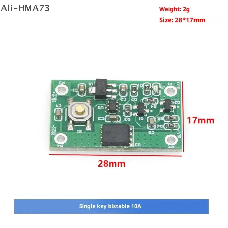 

（YY）1Pc 2025 Single-button Switch Module 10A 30A 70A High-current Single-button Bistable Switch Self-locking Electronic Switch