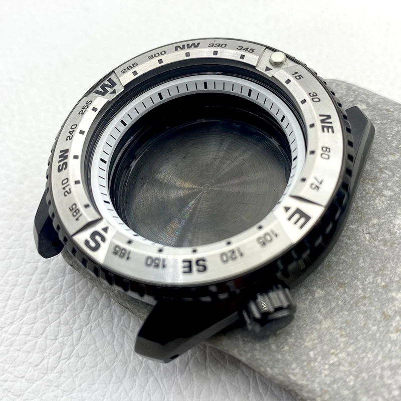 PROSPEX SNR025 Watch Case Crown at 3.8 with Sapphire Crystal Glass for 28.5mm Dial Fit NH34 NH35 NH36 4R Automatic Movement