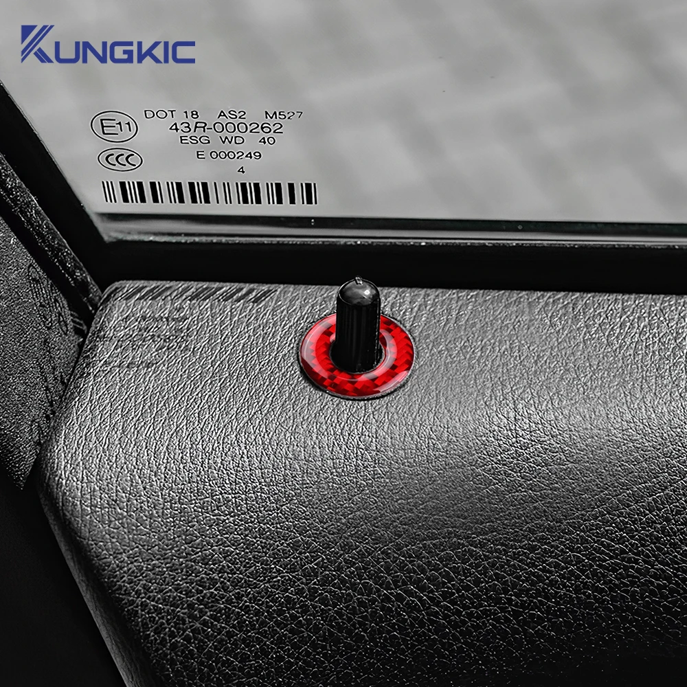 لكرايسلر 300 300C 2011 2012 2013 2014 ريال لينة ألياف الكربون ملصق LHD RHD قفل باب السيارة الإطار الكسوة الداخلية اكسسوارات