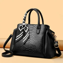 Brand Genuine Leather Handbags Luxury 3 Layers Alligator Crossbody Bag for Women Female Shoulder Sac Designer Ladies Tote Bags