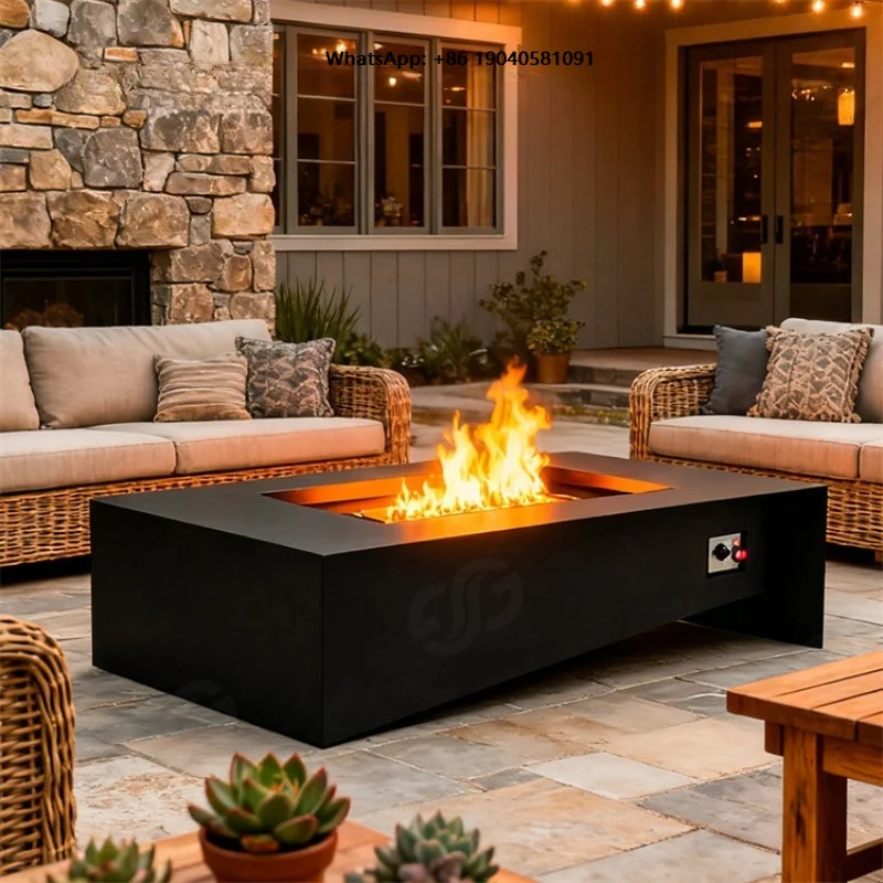 Hot Sale Outdoor Metal Propane Burning Garden Patio Gas Smokeless Fire Pit