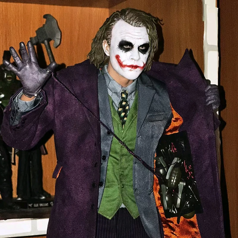 

[В наличии] Queenstudios Qs Joker Heath Ledger Standard Edition Gel Hair 1/4 полноразмерная статуя, коллекция фигурок, статуя