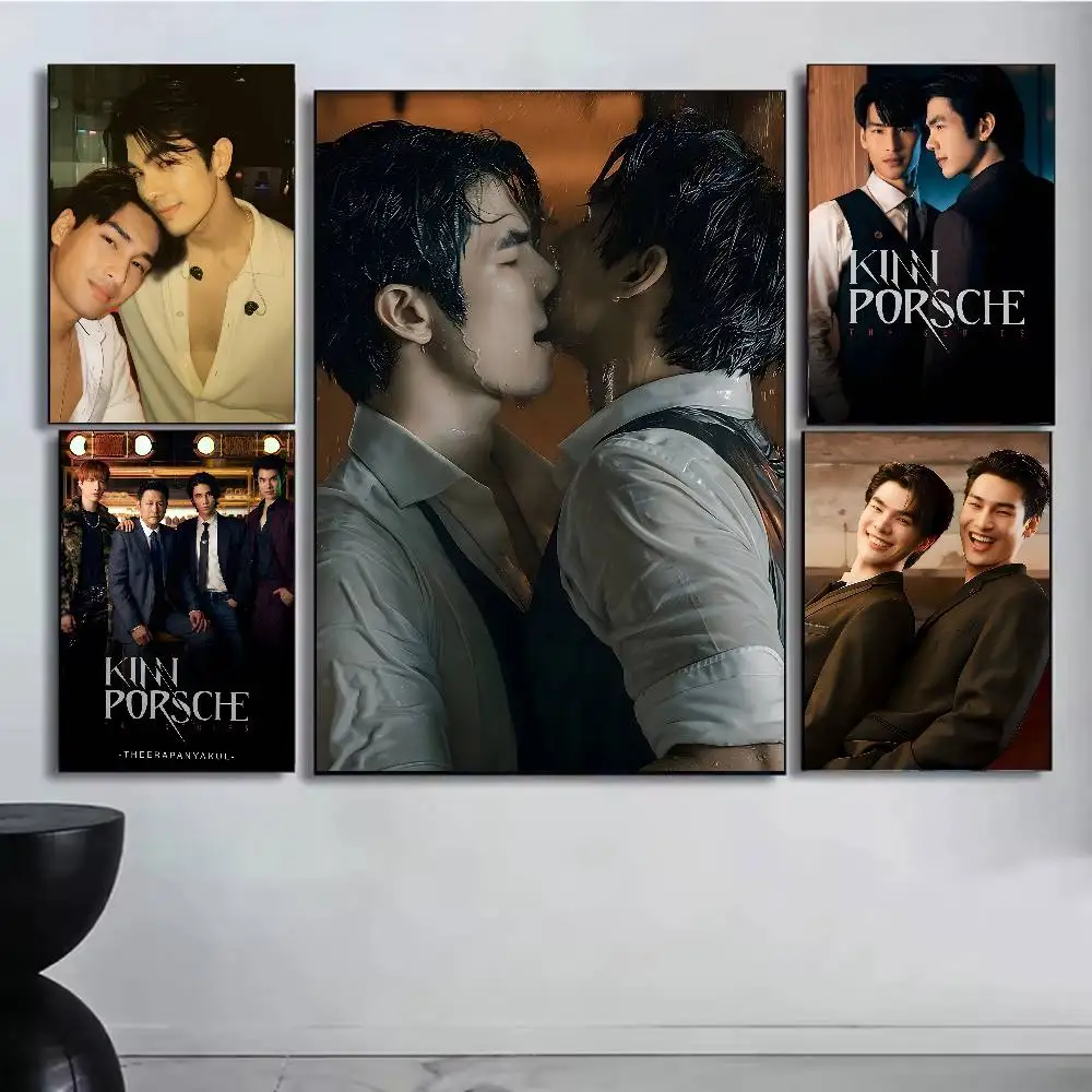 برنامج تلفزيوني K-KinnPorsche The Series ملصق لوحة فنية مع مطبوعات هدية تزيين غرفة النوم وغرفة المعيشة