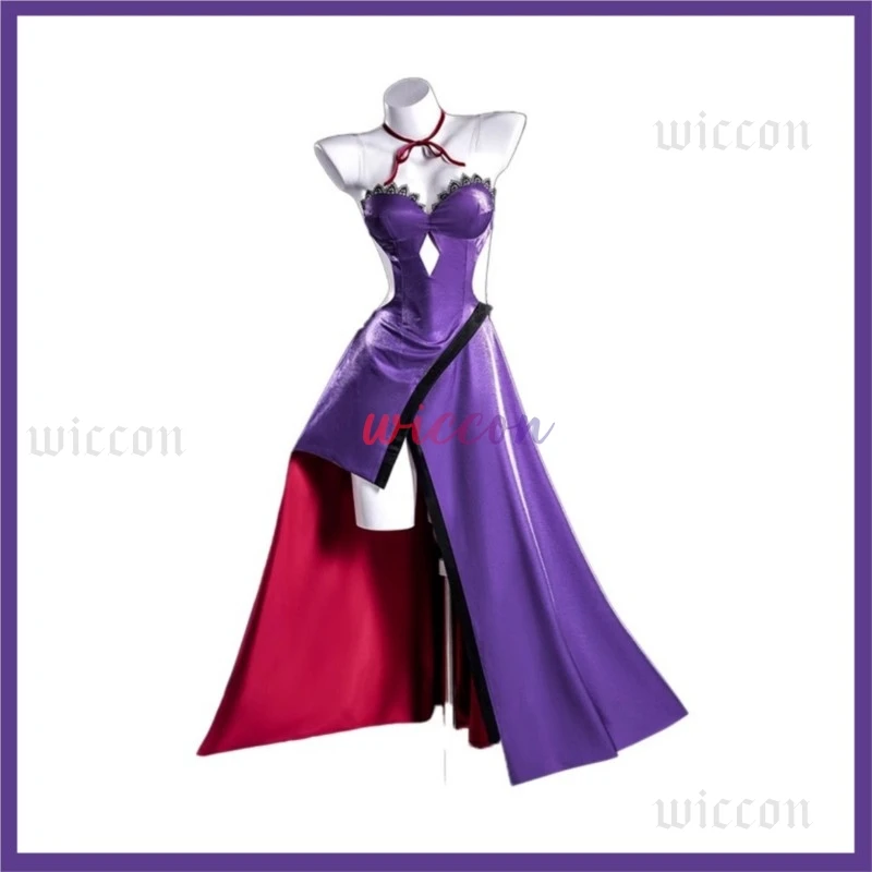 Anime Game Fate/Grand Order Alter Cosplay Costume Jeanne D'Arc Concert Purple Evening Dress Wig Woman Sexy Birthday Party Suit