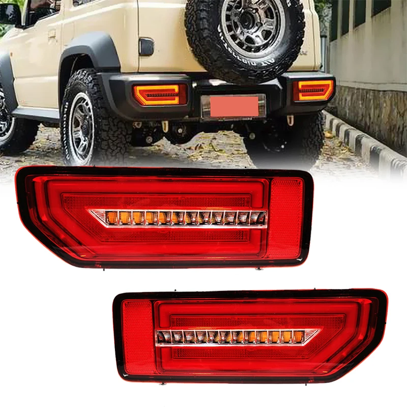 

Car LED reflector Tail Lamp for Suzuki JIMNY 2019 2020 2021 Taillight Rear Lamp Parking Brake light Flow Turn Signal