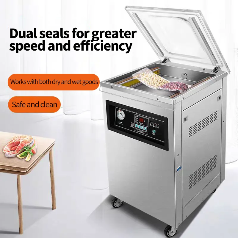 

Low Price DZ-400 Tabletop Vacuum Packer | Nitrogen Flushing for Food/Meat/Rice Industrial/Commercial Packaging