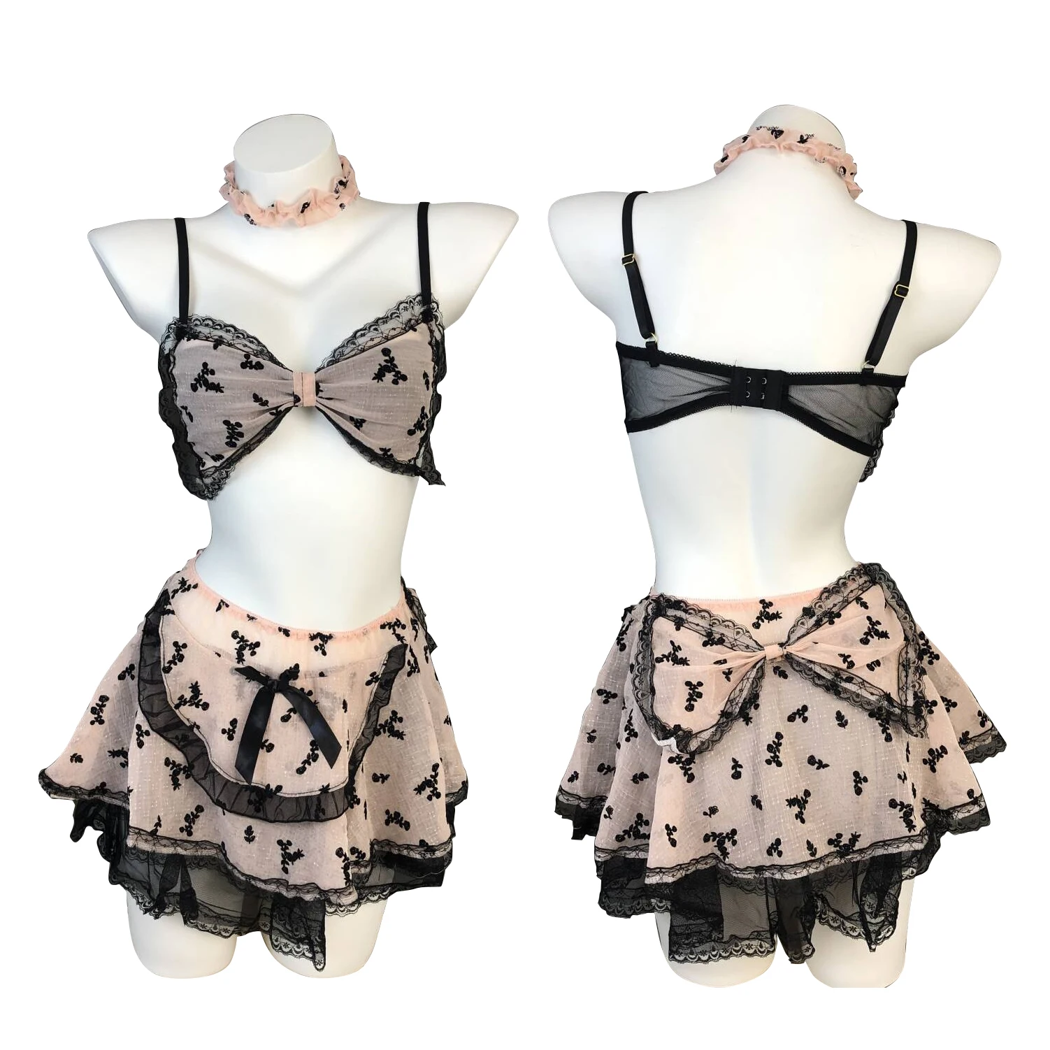 

Lolita Sexy Cute Backless Maid Dress Role Play Costumes Perspective Cosplay Anime Maid Uniform Qingchun Junior Sister Temptation