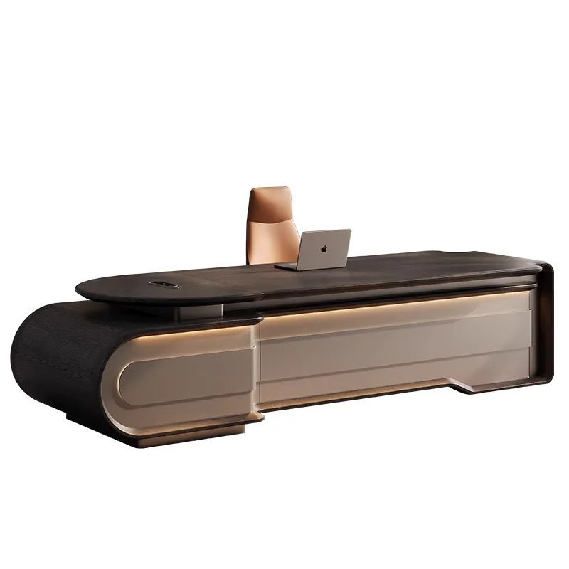 Desk Boss Table Italian Minimalist Modern Light Luxury Office Chairperson President Large Class Desk Book Desk Chair