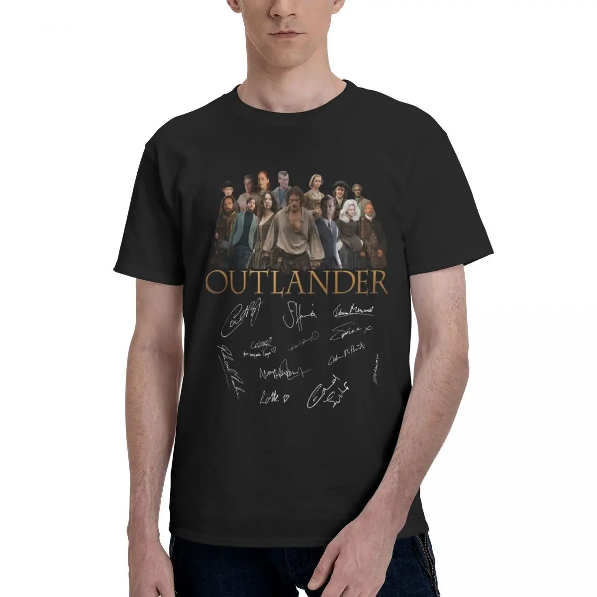 Men Outlander Series Funny T Shirt Vintage Cotton Shirt Men view 2