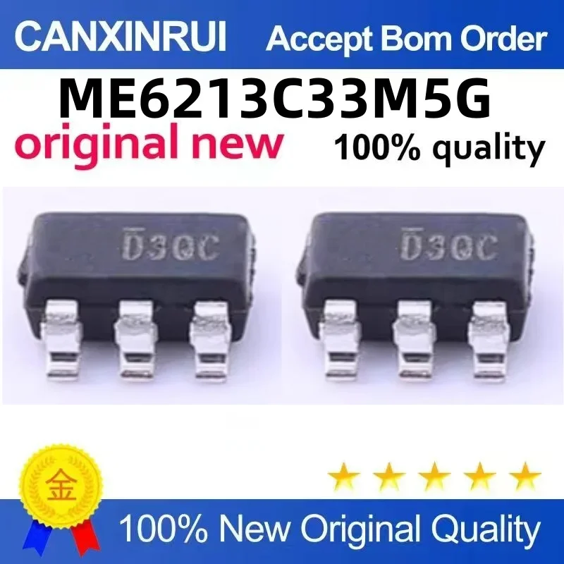 (5-100 pieces) Brand new original ME6213C33M5G silk screen D3 linear regulator chip IC SOT-23-5