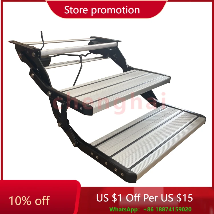 Tongfa Double layers electric custom size rv Caravan step with safety certification