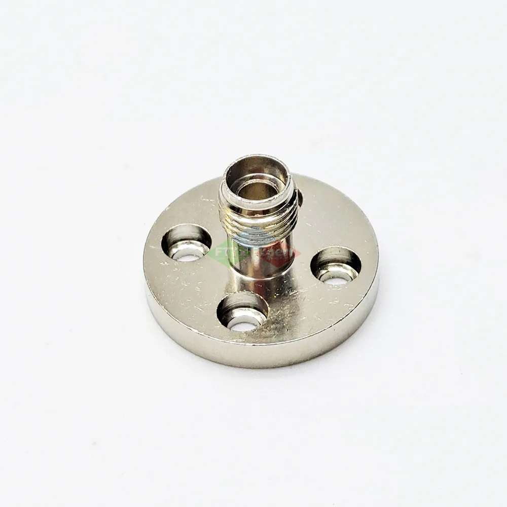 Prise à fibres optiques SMA905, connecteur SMA, Base métallique circulaire, prise métallique SMA905