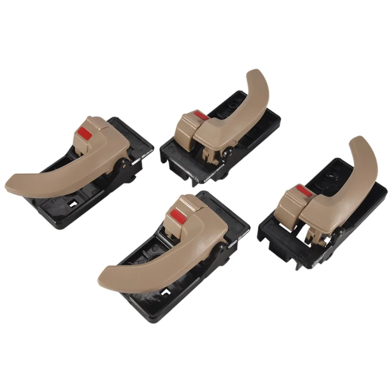 

4PCS Car Interior Door Handle Left Right Inside Door Handle Replacement Set For Hyundai Tucson 2005-2009 Beige