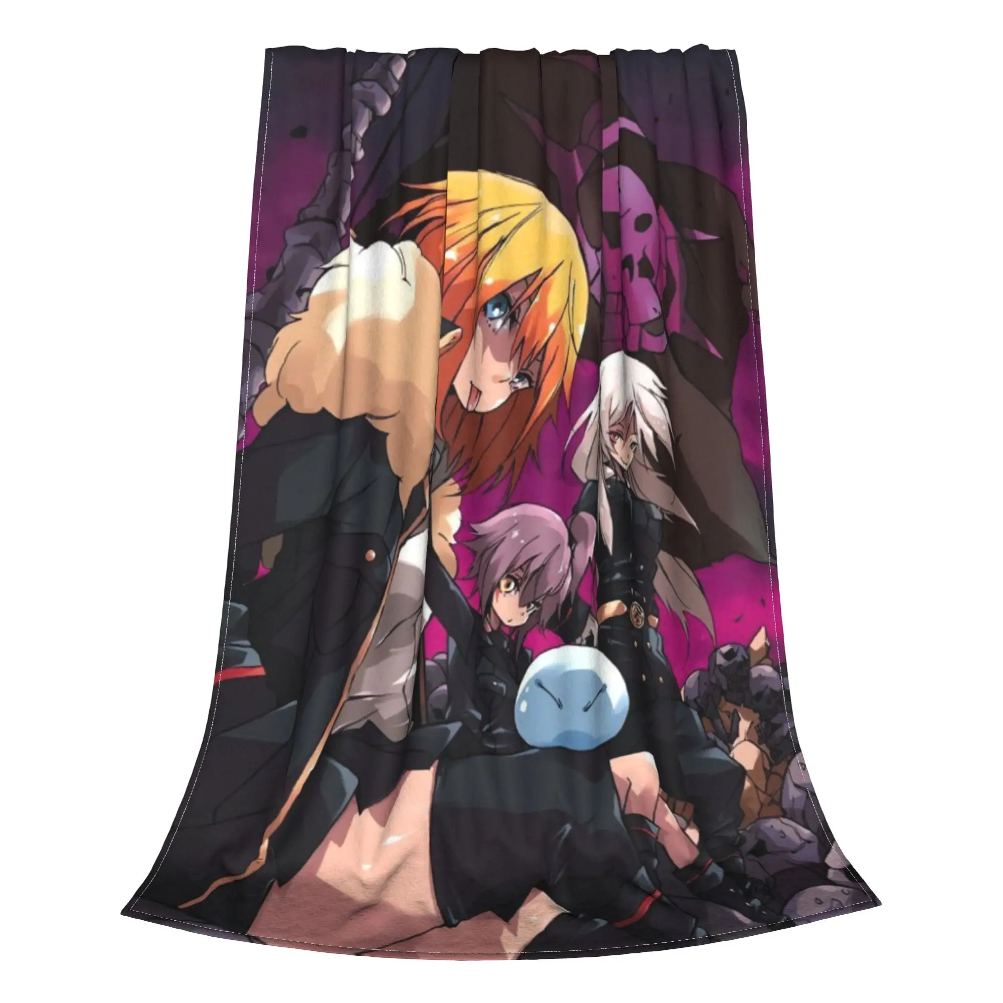 That Time I Got Reincarnated as a Slime Blanket All Season Breathable Ultra-Soft Throw Blankets For Car Plush Thin Quilt