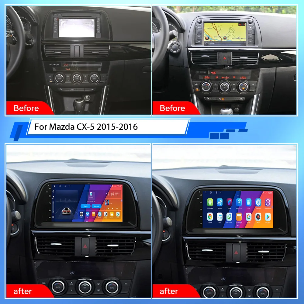 

9" Screen Android 11 8+128GB For Mazda CX-5 2015-2016 GPS Navigation Multimedia Video Car Radio Supports dual systems
