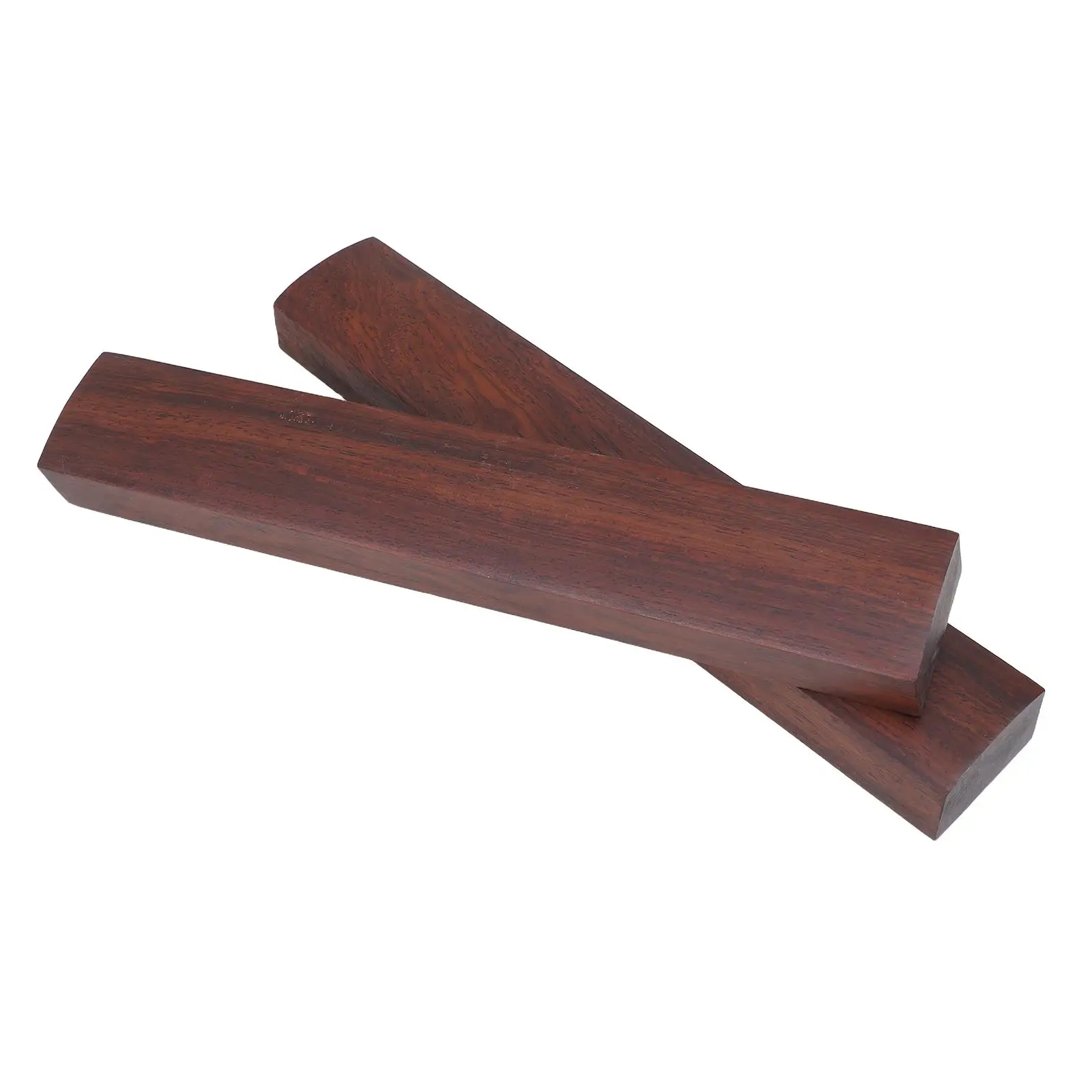 Solid Wood Paperweight 2 Pcs Desktop Decoration Calligraphy Chinese Tool Lettering Craft Vintage Simple