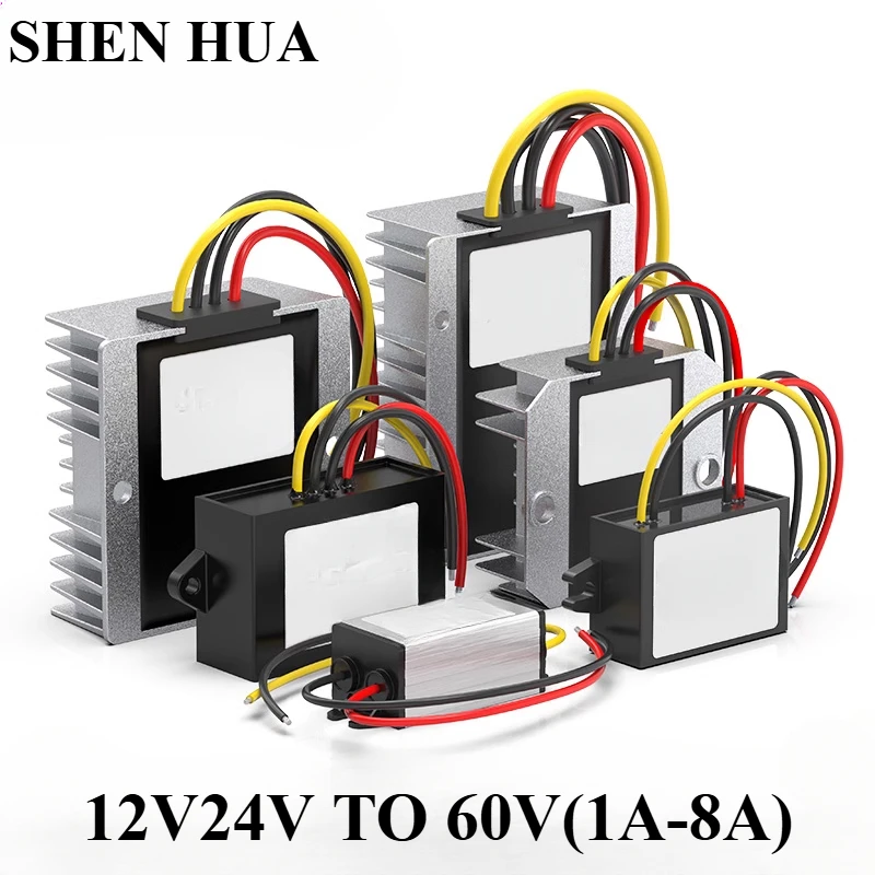 12V24V (9V-35V) to 60V 1A 2A 3A 4A 5A 60V8A Boost DC 24V 35V to 60V Power DC-DC Module Converter 60W 120W 180W 240W 300W 480W