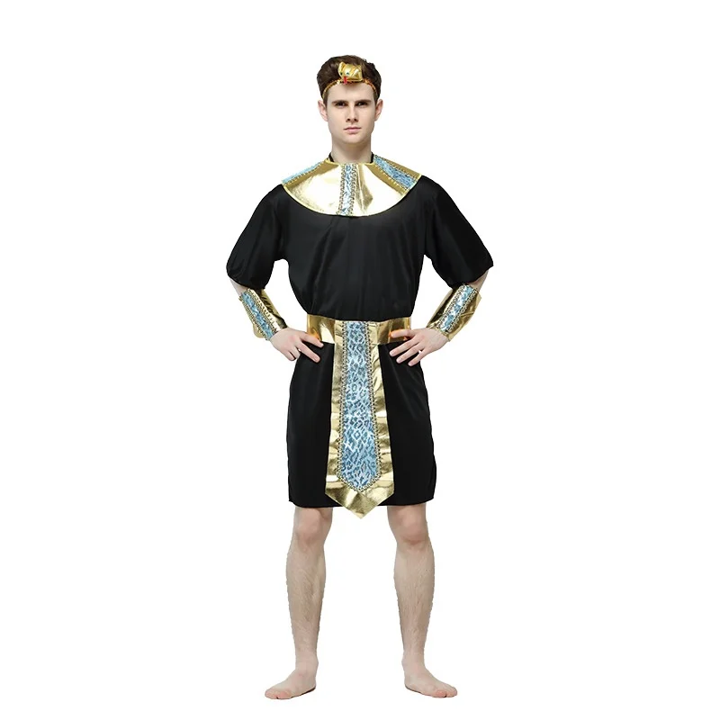 زي الهالوين بلا فرعون للرجال البالغين للحفلات التنكرية، زي لخطط الأدوار، أداء المسرح الصيني التقليدي... #1