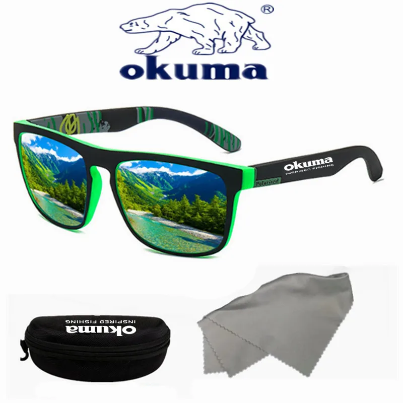 Okuma occhiali da sole polarizzati UV400 per uomini e donne caccia all'aperto, pesca, guida biciclette, occhiali da sole scatola opzionale