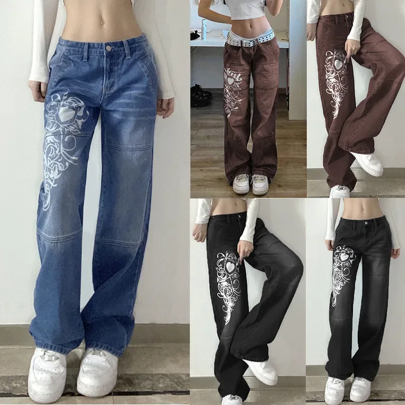 

Men's Jean Pants Low Rise Trend Printing Trousers Tight Pipe Skinny Torn Slim Fit Holes Ripped High Quality Loose Jeans