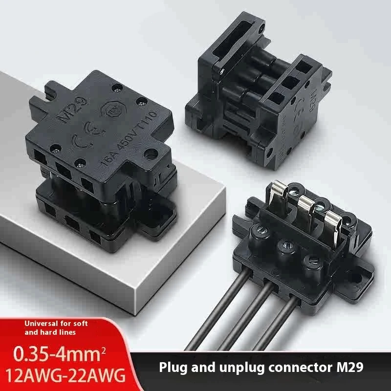 

Разъем для уличного фонаря M29, защитный выключатель высокой мощности, 2P/3P, штекер и гнездо, клеммная лампа и отключение