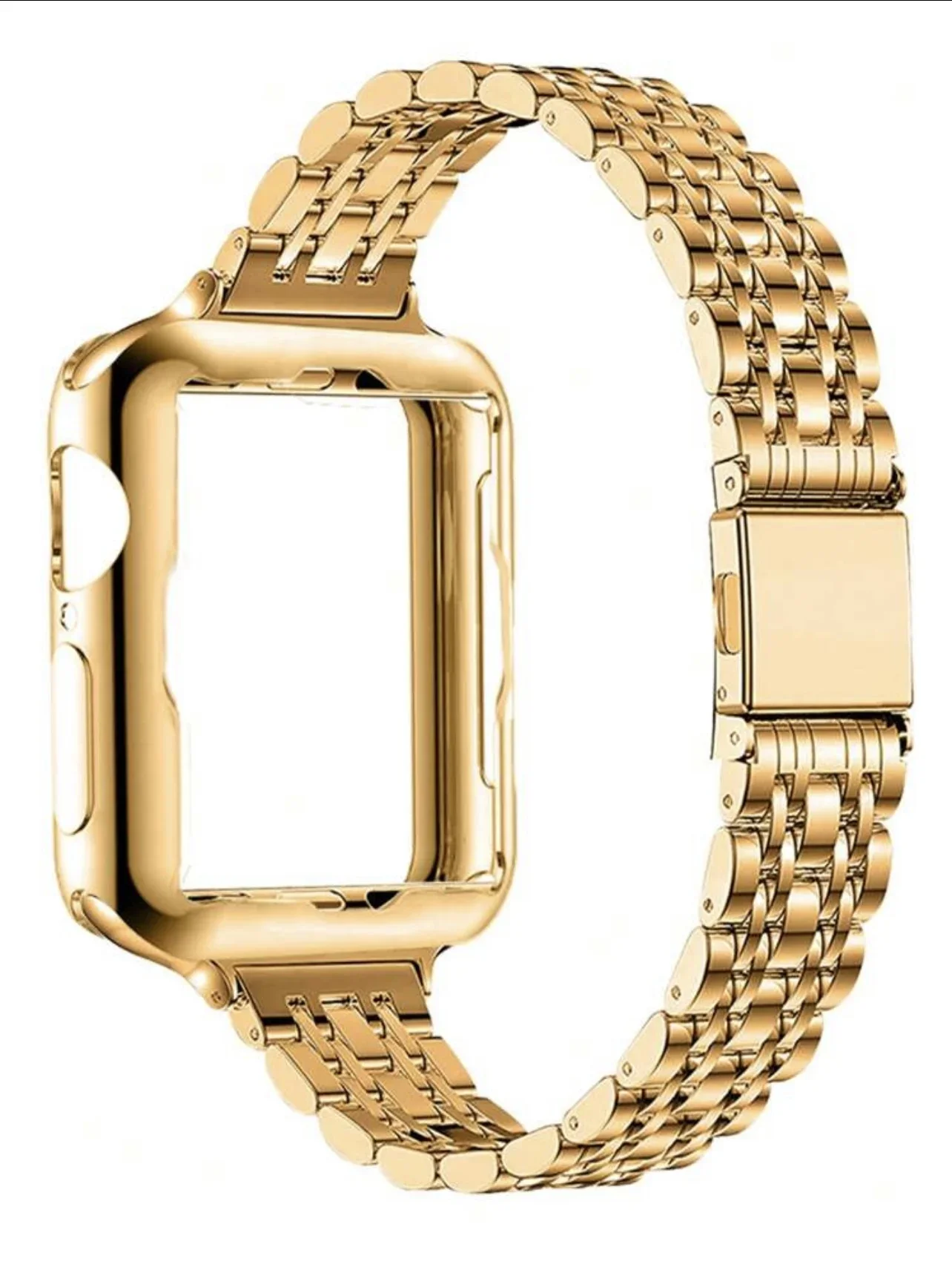 Edelstahl 2-in-1 Gehäuse und Armband für Apple Watch Serie 11/10/9/8/7/6/5/4 38mm 40mm 41mm 42mm 44mm 45mm 46mm