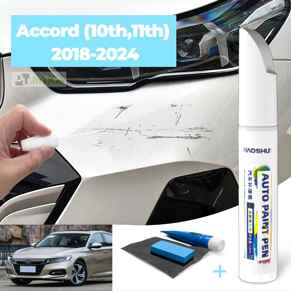 

Для Honda Accord 10, 11 2018-2024 2019 2020 2021 2022 автомобильная ручка для краски, уход за краской, ремонт царапин, восковая краска, средство для удаления царапин