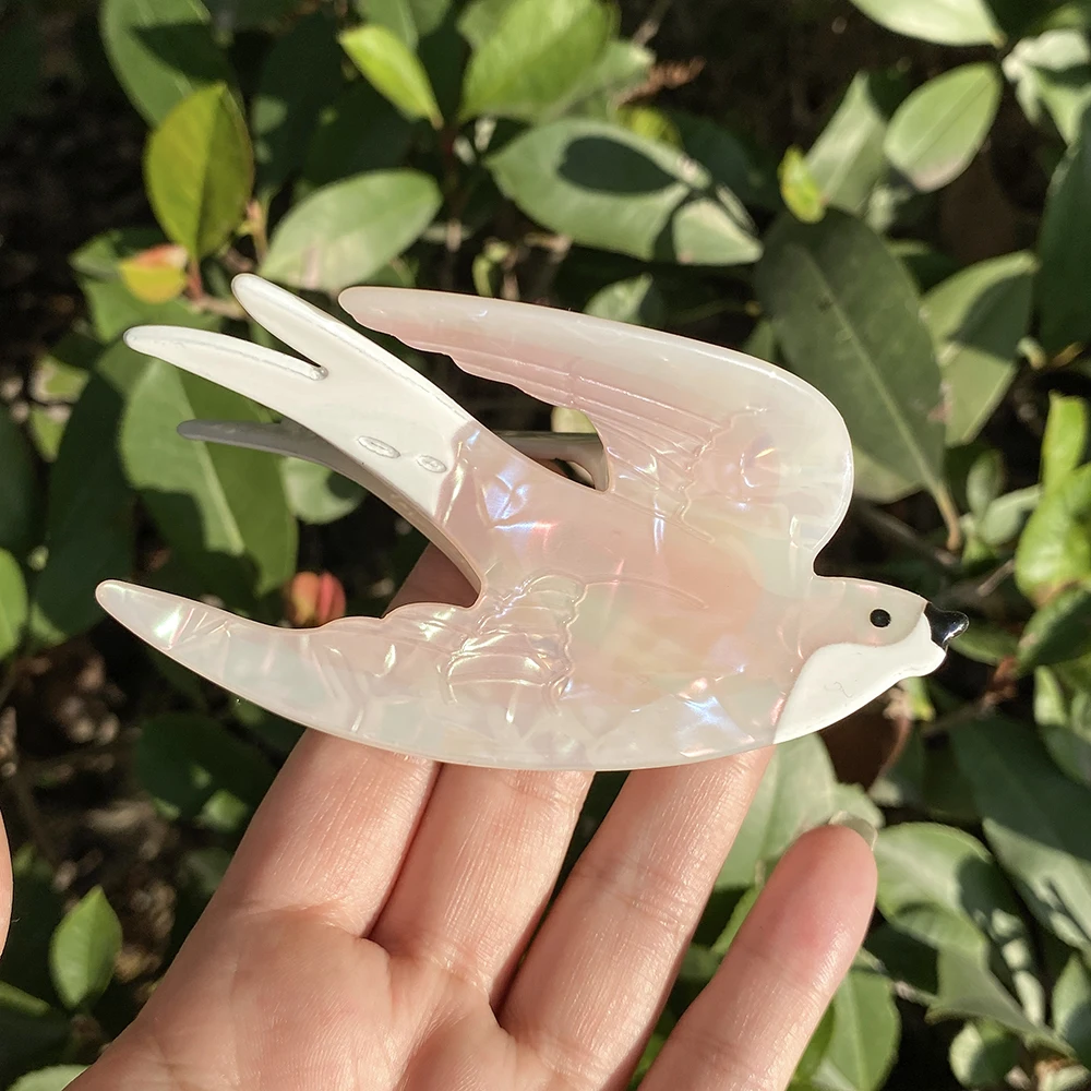 

Cute Cartoon Swallow Acrylic Hair Claw Clip For Women Girls Oversize Animal Bird Crab Hairpin Hair Accessories Tool Headress