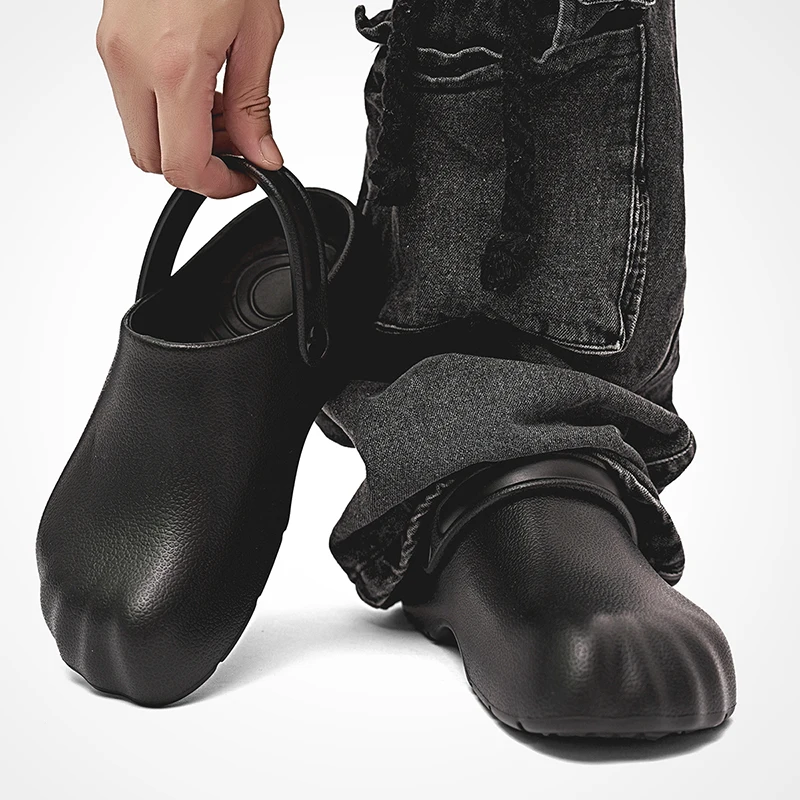 

Men's Beach Outdoor Sandals Summer Aqua Shoes Men Slippers Non-slip Nurse Doctor Shoes Garden Casual Shoes Chef Shoes Flip Flops