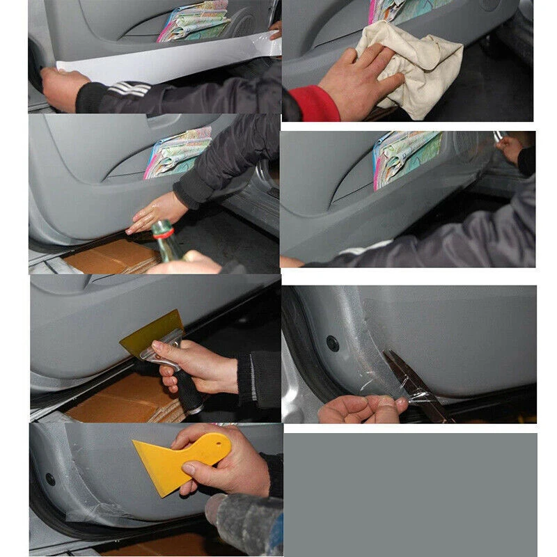

Anti Scratch Vinyl Film Set Car Sheet Decals Vehicle Decors Vinyl Door Film Kit Paint Paper Protection Protector