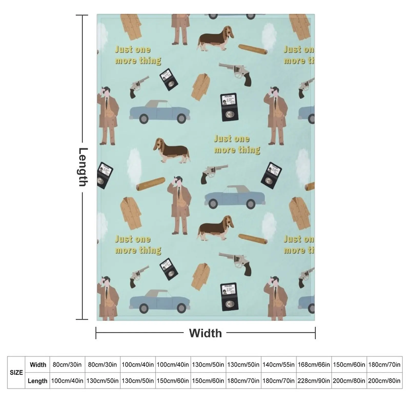 Columbo inspired collage Throw Blanket Plush christmas gifts Multi-Purpose Blankets